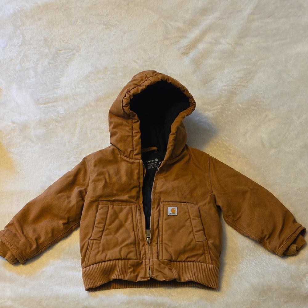 Carhartt Black and Brown Quilted Jacket